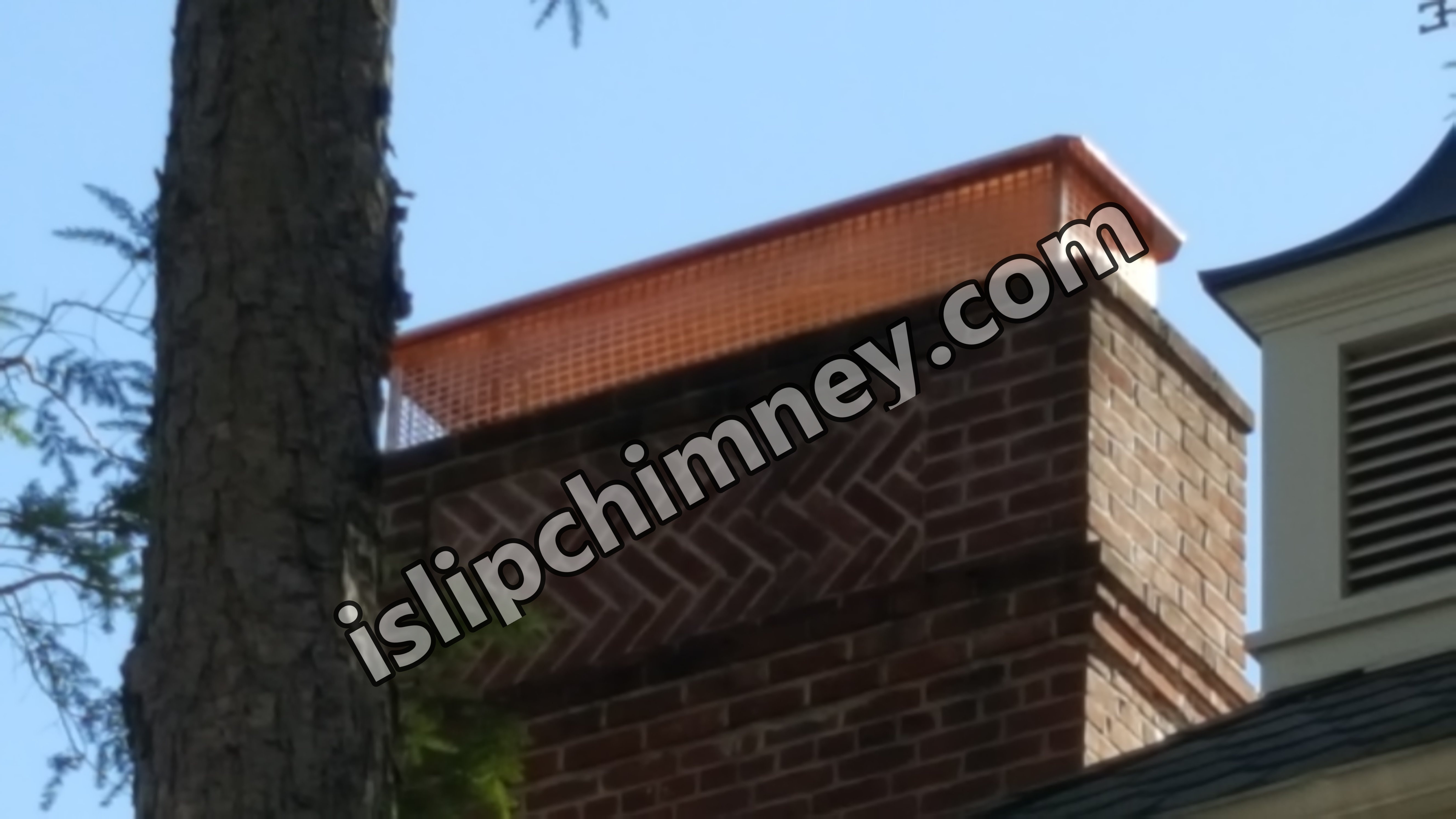 New stainless steel chimney cap installed in Islip, NY